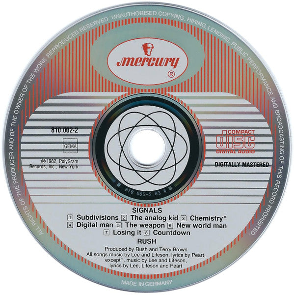Rush : Signals (CD, Album, RE, PMD)