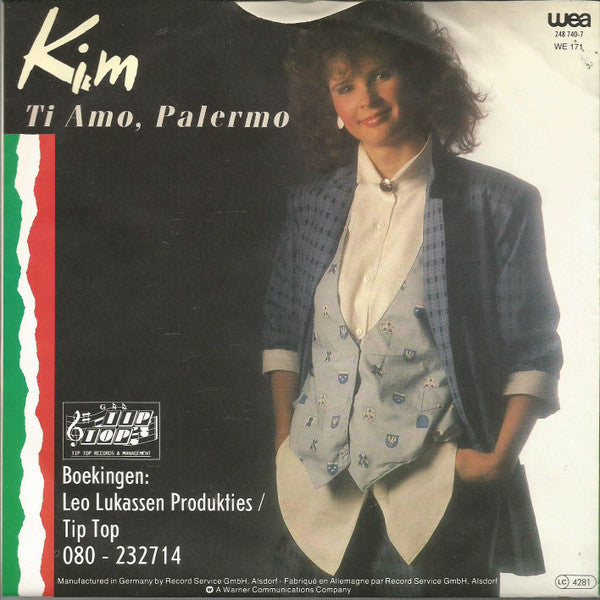 Kim (82) : Ti Amo, Palermo  (7", Single)