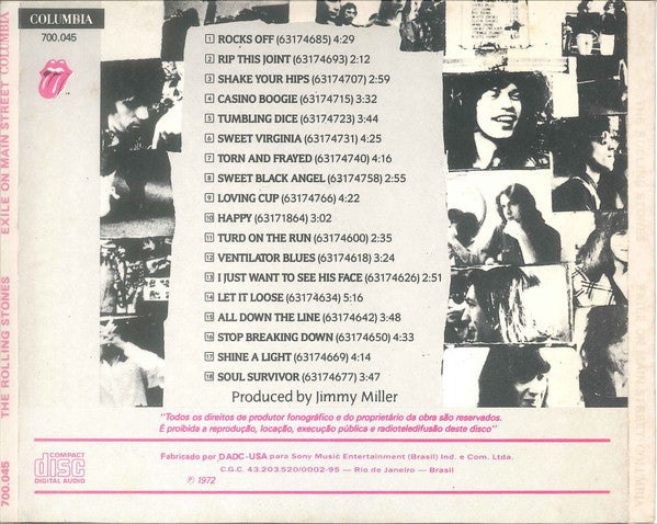 The Rolling Stones : Exile On Main St. (CD, Album, RE)