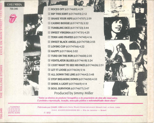 The Rolling Stones : Exile On Main St. (CD, Album, RE)