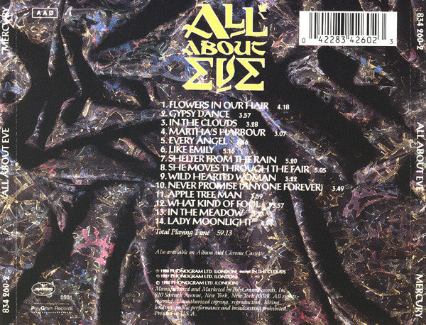 All About Eve : All About Eve (CD, Album)