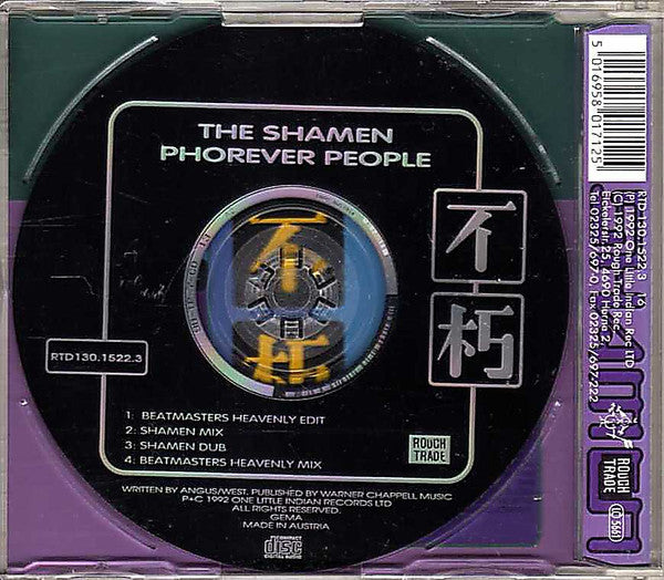 The Shamen : Phorever People (CD, Single, 4 T)
