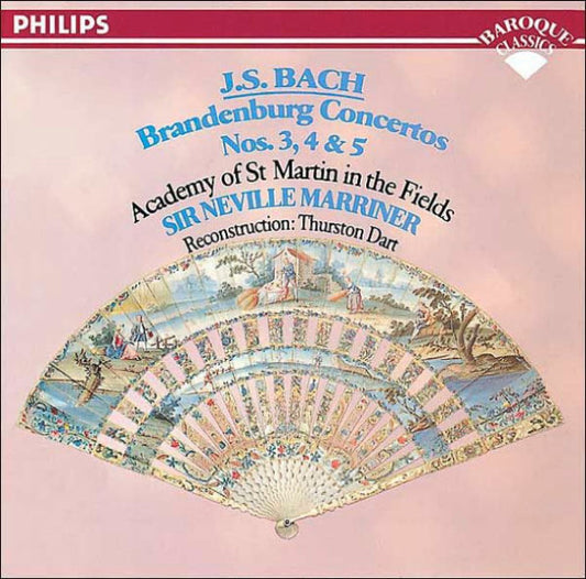 Johann Sebastian Bach - The Academy Of St. Martin-in-the-Fields / Sir Neville Marriner / Thurston Dart : Brandenburg Concertos Nos.  3, 4 & 5 (CD, RE)