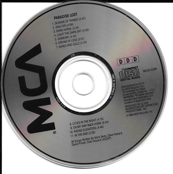 Paradise Lost (3) : Paradise Lost (CD, Album)