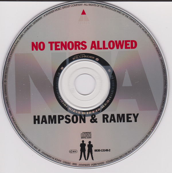 Thomas Hampson & Samuel Ramey, Münchner Rundfunkorchester, Miguel Angel Gomez-Martinez : No Tenors Allowed - Famous Italian Duets for Baritone and Bass (CD, Album)