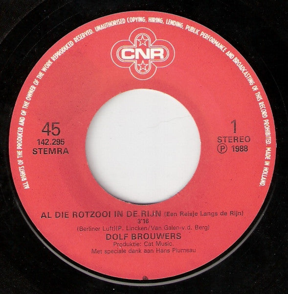Dolf Brouwers : Al Die Rotzooi In De Rijn (7", Single)