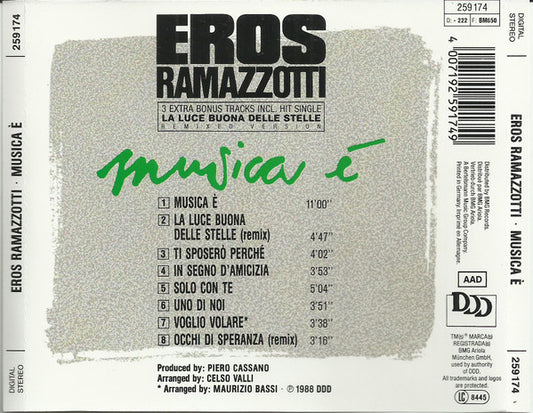 Eros Ramazzotti : Musica È (CD, Album)