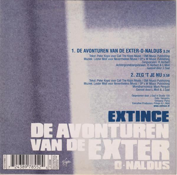 Extince : De Avonturen Van De Exter-O-Naldus (CD, Single)