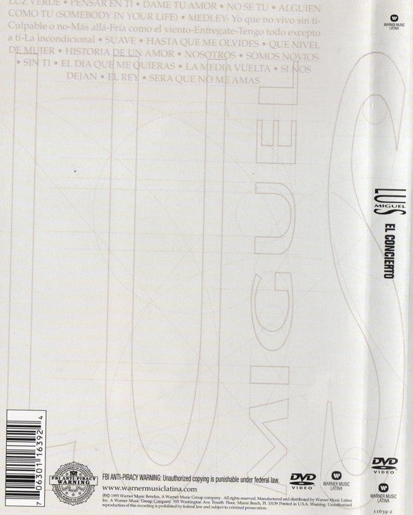 Luis Miguel : El Concierto (DVD-V, RE, NTSC)