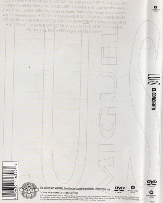 Luis Miguel : El Concierto (DVD-V, RE, NTSC)