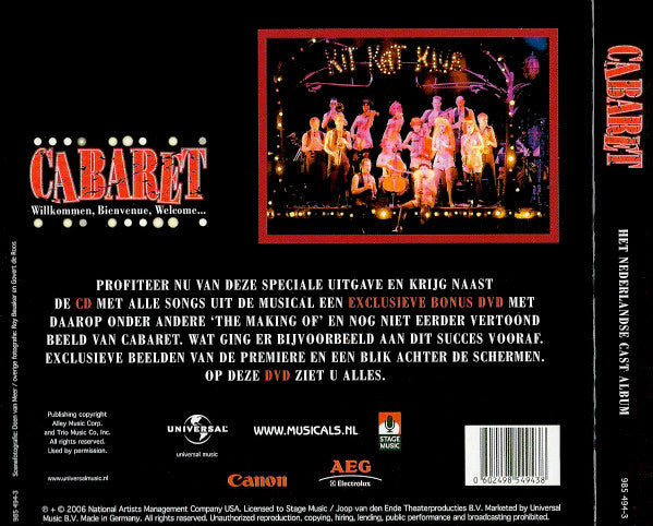 Cabaret - Nederlandse Cast : Cabaret - Het Nederlandse Cast Album (CD + DVD)