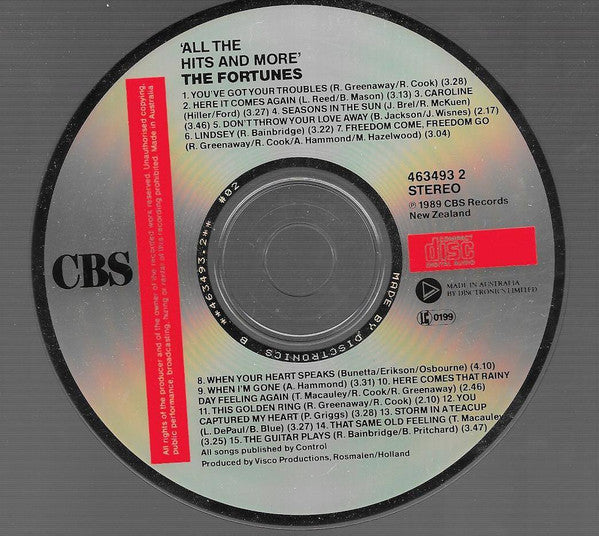 The Fortunes : All The Hits And More (CD, Comp)