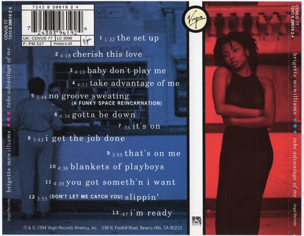 Brigette McWilliams : Take Advantage Of Me (CD, Album)