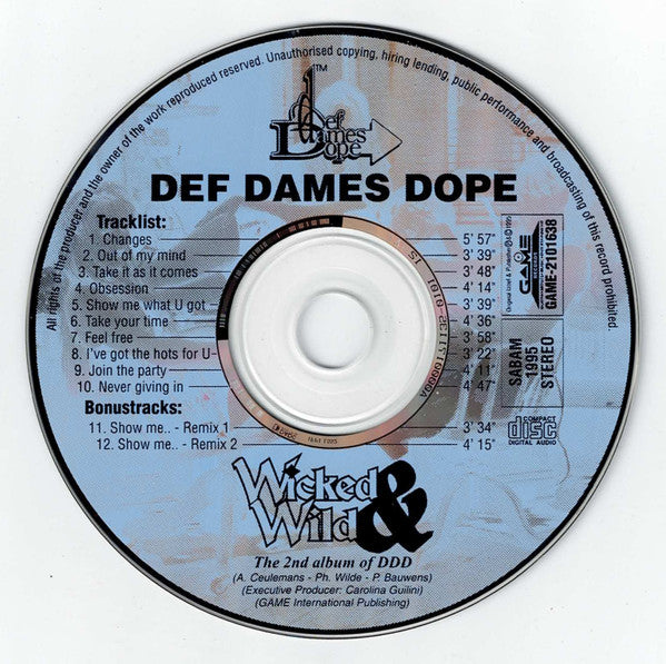 Def Dames Dope : Wicked & Wild (CD, Album)