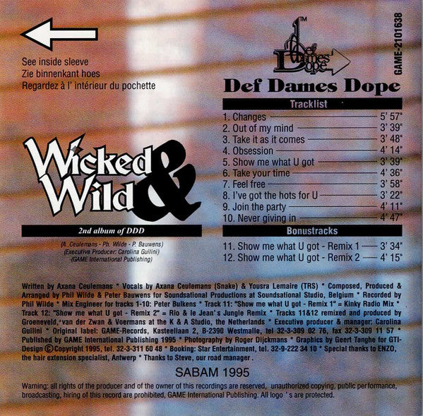 Def Dames Dope : Wicked & Wild (CD, Album)