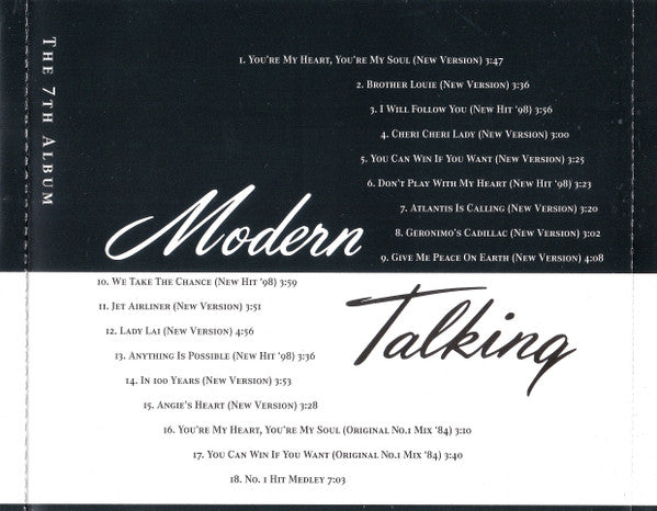 Modern Talking : Back For Good - The 7th Album (CD, Album, RE)
