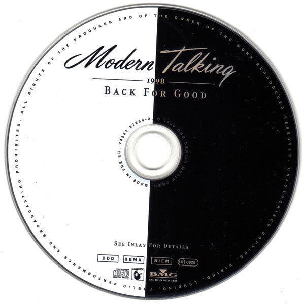 Modern Talking : Back For Good - The 7th Album (CD, Album, RE)