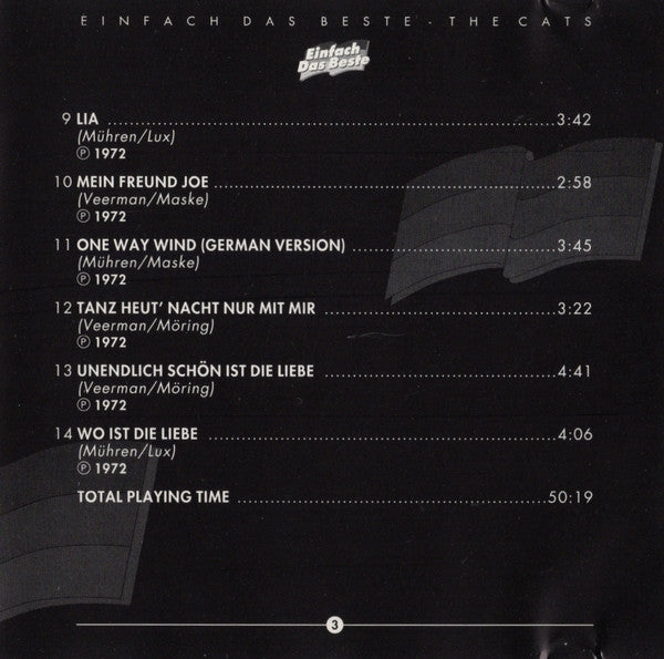 The Cats : Einfach Das Beste (CD, Comp)