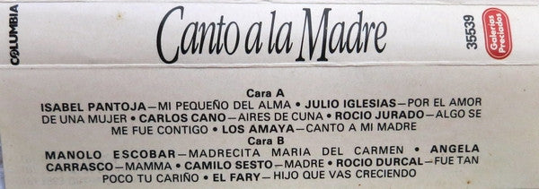 Various : Canto A La Madre (Cass, Comp, Promo)