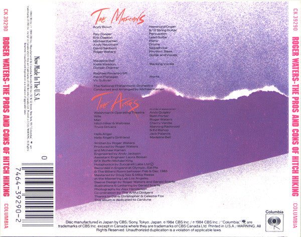 Roger Waters : The Pros And Cons Of Hitch Hiking (CD, Album, RE, CRP)