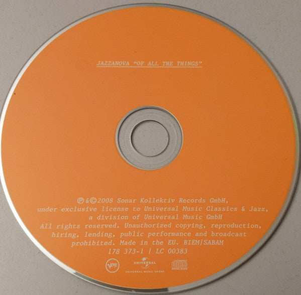 Jazzanova : Of All The Things (CD, Album, Sup)