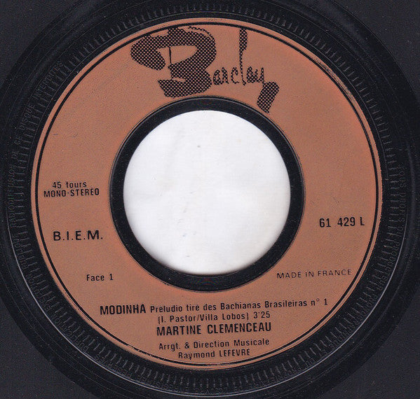 Martine Clémenceau : Modinha (7", Single)