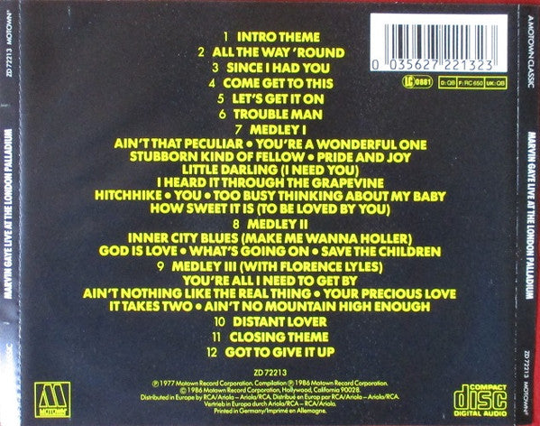 Marvin Gaye : Live At The London Palladium (CD, Album)