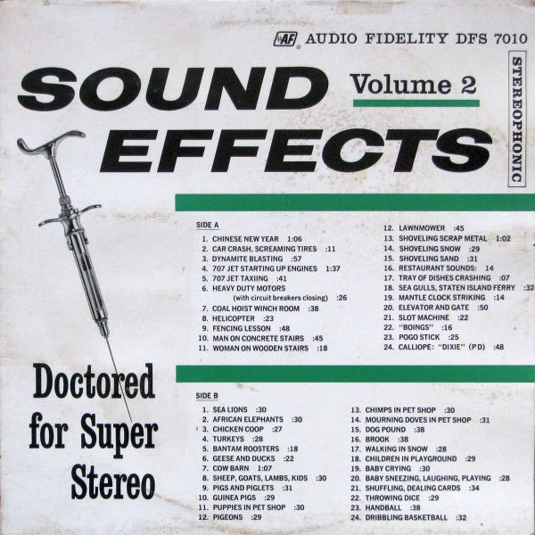 No Artist : Sound Effects, Volume 2 (LP)