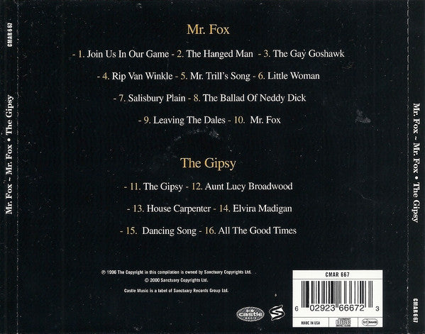 Mr. Fox (2) : Mr. Fox - The Gipsy (CD, Comp)