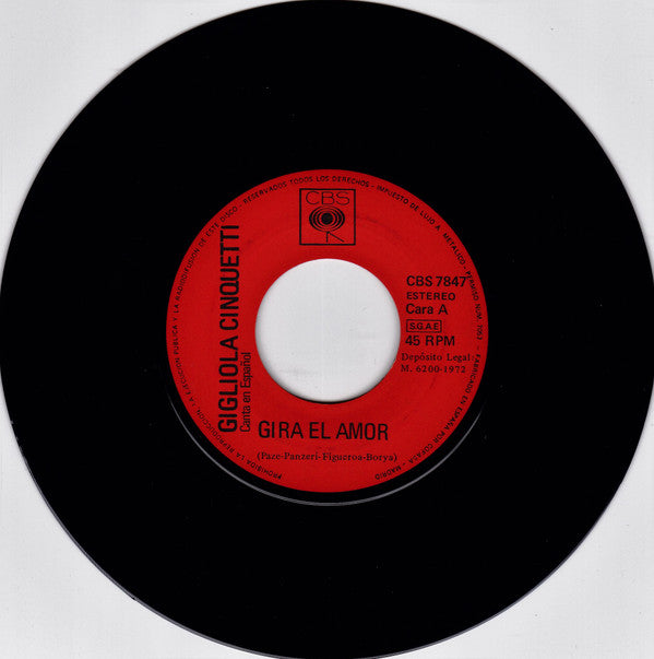 Gigliola Cinquetti : Gigliola Cinquetti Canta En Español Gira El Amor (7")