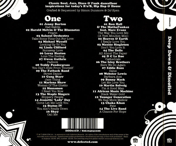 Various : Deep, Down & Discofied (2xCD, Mixed)