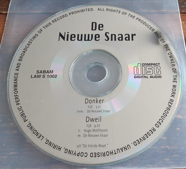 De Nieuwe Snaar : Donker / Dweil (CD, Single)