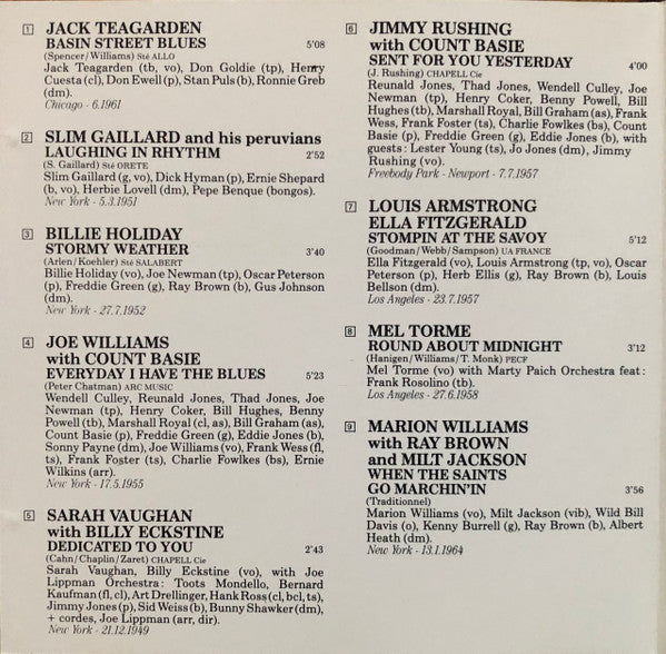Various : Jazz En Verve Vol. 3  - Chanteurs (CD, Comp)