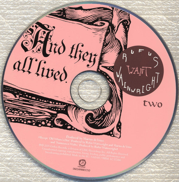 Rufus Wainwright : Want Two (CD, Album)