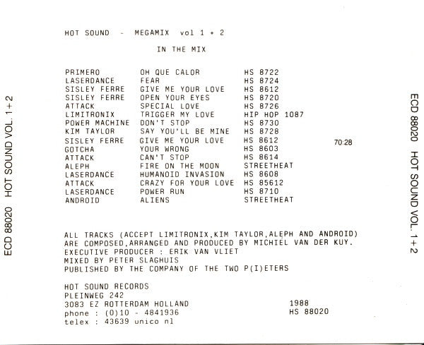 Various : Hotsound Megamix Vol. 1 & Vol. 2 (CD, Comp, Mixed)