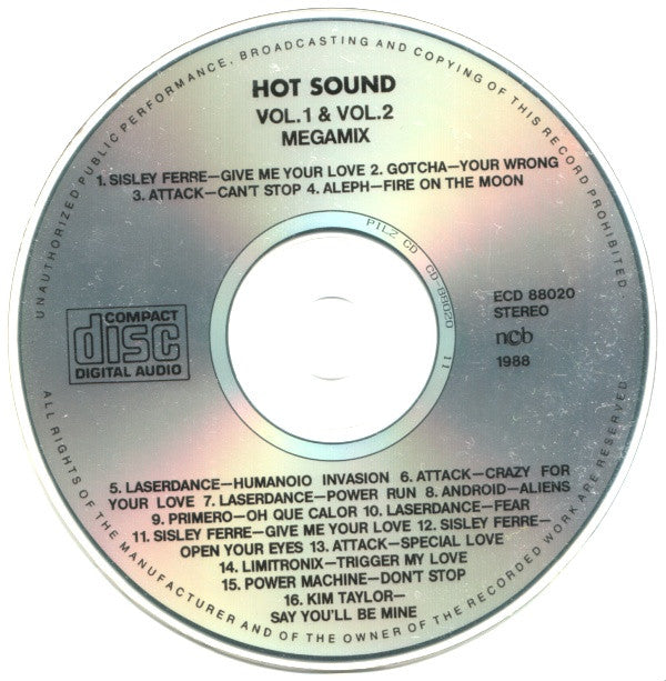 Various : Hotsound Megamix Vol. 1 & Vol. 2 (CD, Comp, Mixed)