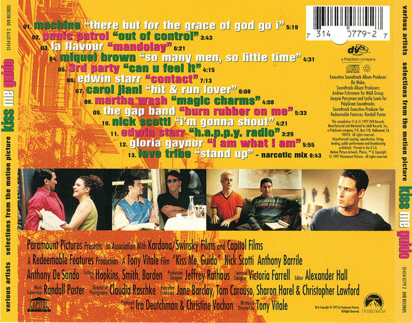 Various : Kiss Me Guido (Selections From The Motion Picture) (CD, Comp)