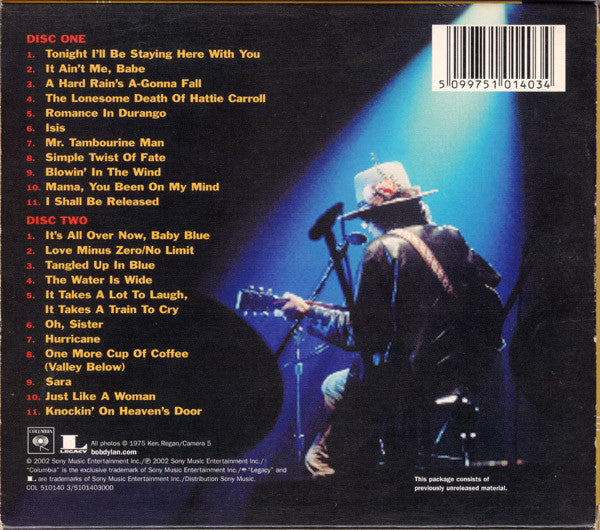 Bob Dylan : The Bootleg Series Vol. 5: Live 1975 (The Rolling Thunder Revue) (2xCD, Album + DVD-V, Multichannel, PAL + Ltd)