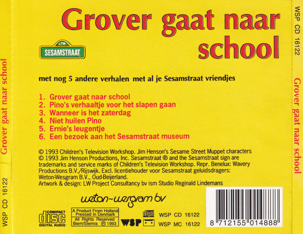 Sesamstraat : Grover Gaat Naar School (CD, Album)