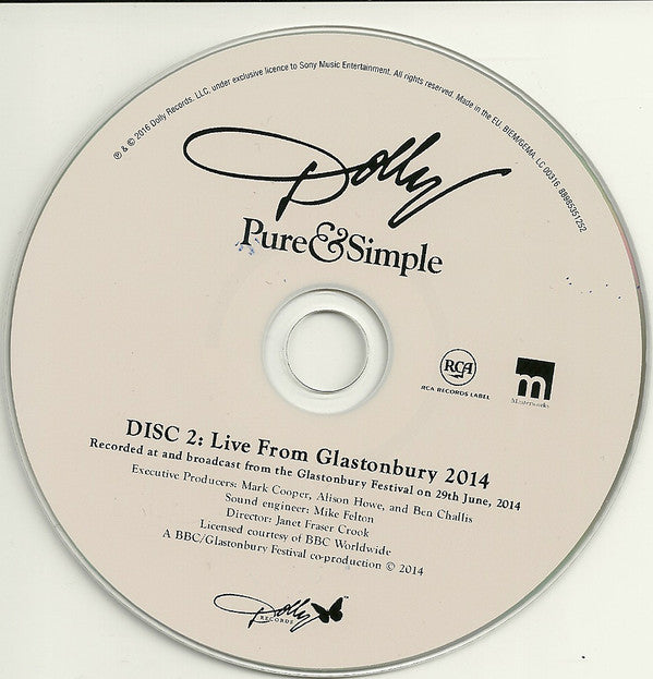 Dolly Parton : Pure & Simple (2xCD, Album)