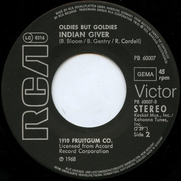 1910 Fruitgum Co.* : Simon Says (7", RE)