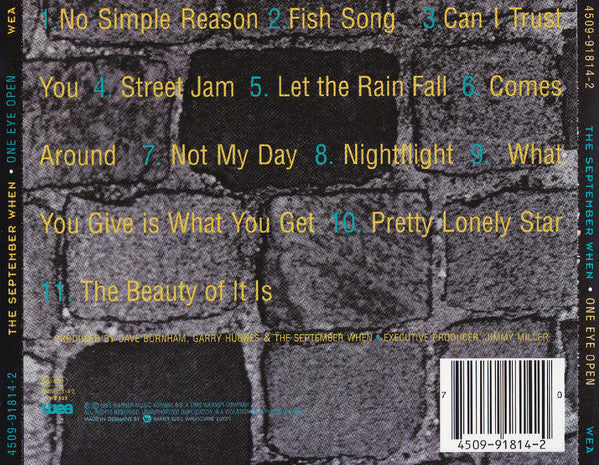 The September When : One Eye Open (CD, Album)