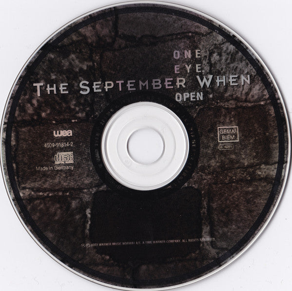 The September When : One Eye Open (CD, Album)