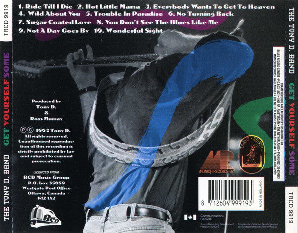 The Tony D. Band : Get Yourself Some (CD, Album)