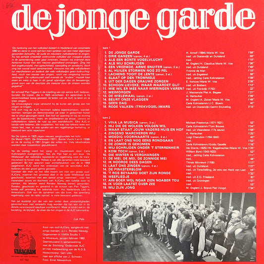 Koor Van Oud-AJC-ers : De Jonge Garde (LP, Album)