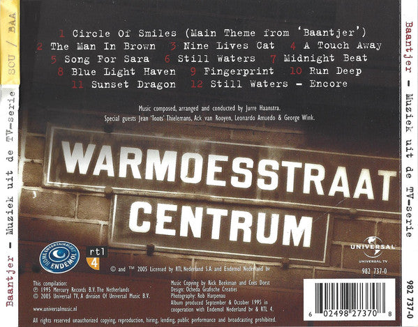 Jurre Haanstra : Baantjer - Muziek Uit De TV-serie (CD, Album, RE)