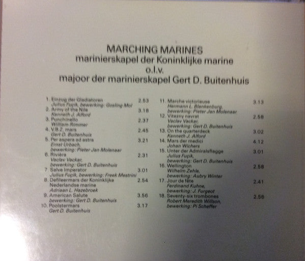 De Marinierskapel der Koninklijke Marine o.l.v. Gert Buitenhuis : Marching Marines (CD, Album)