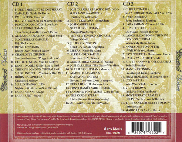 Various : The Best Classical Voices (3xCD, Comp)