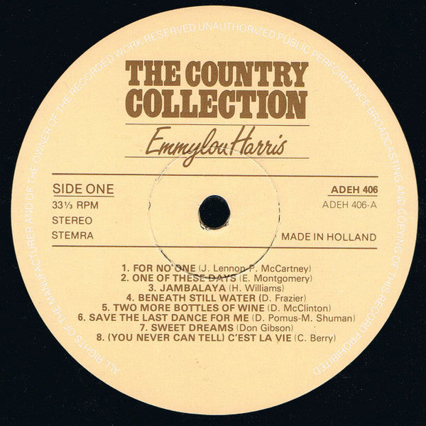 Emmylou Harris : The Country Collection - Emmylou Harris (LP, Comp)