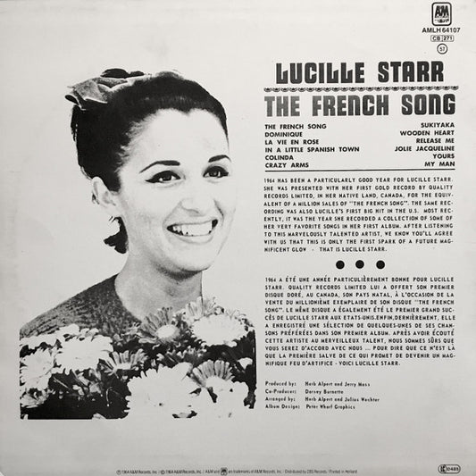 Lucille Starr : The French Song (LP, Album, RE)